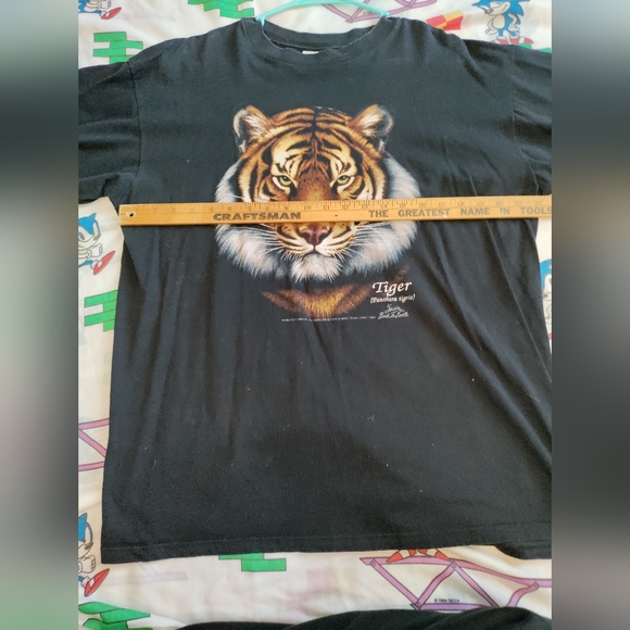 1992 vintage single stitch tiger nature extra large t-shirt - Picture 7 of 7